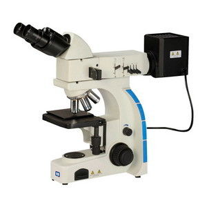 Rechte Binoculaire Metallurgische Microscoop met Weerspiegelend en Overgebracht Licht